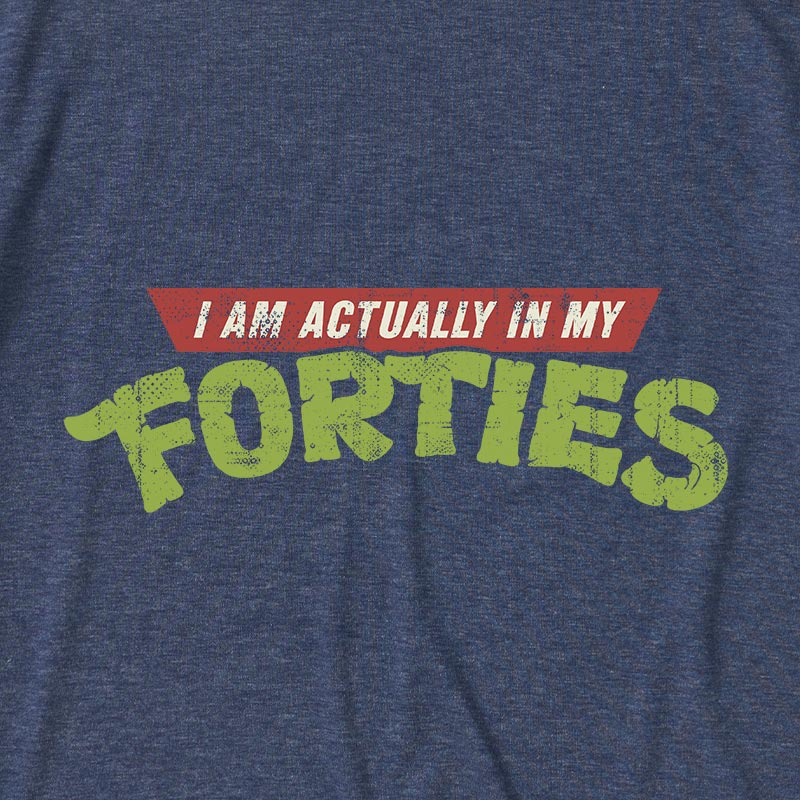 I Am Actually In My Forties Ultra Soft Heather Tee