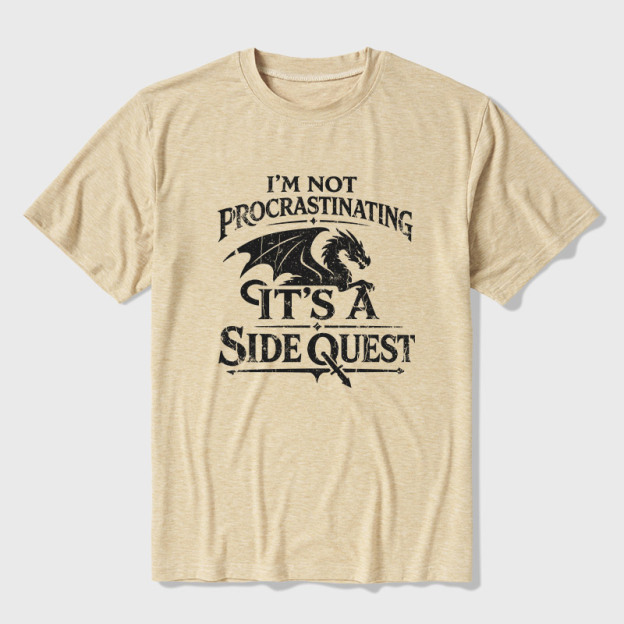 I'm Not Procrastinating It's A Side Quest Ultra Soft Heather Tee