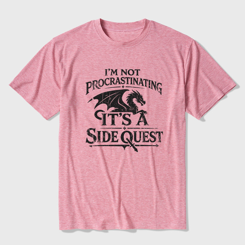 I'm Not Procrastinating It's A Side Quest Ultra Soft Heather Tee