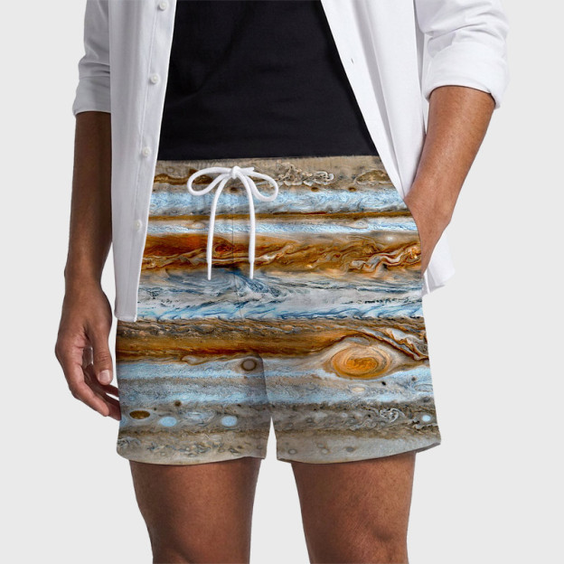 Jupiter Geek Hawaiian Swim Trunks