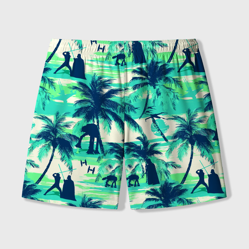 Sci-fi Space Wars Hawaii Geek Hawaiian Swim Trunks