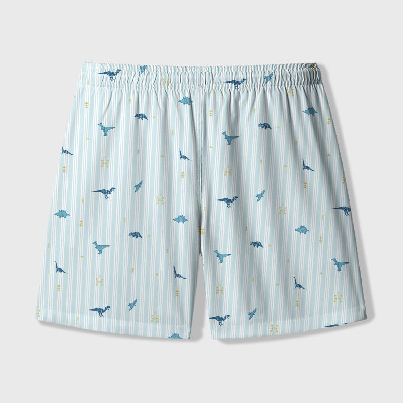 Origami Dinosaurs Geek Hawaiian Swim Trunks