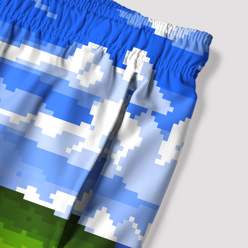 Win XP Wallpaper Pixel Geek Hawaiian Swim Trunks