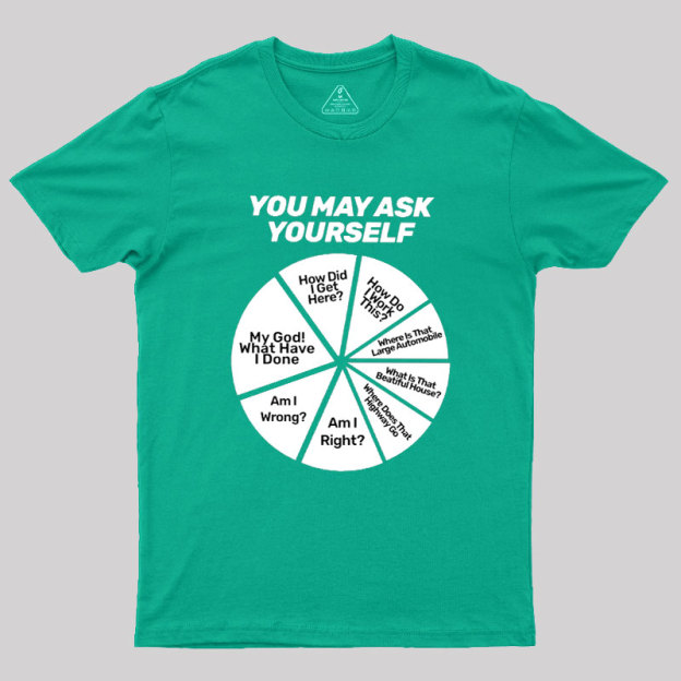 You May Ask Yourself Geek T-Shirt