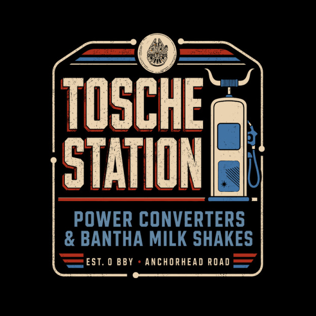 Space Gas Station Power Converter Geek T-Shirt
