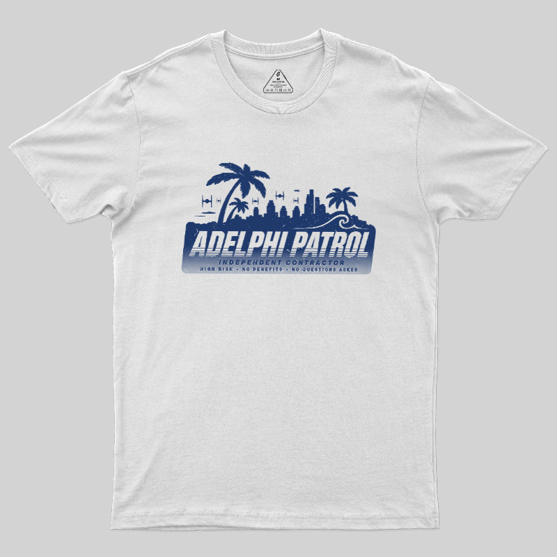 High Risk No Benefits Sci-Fi Contractor Geek T-Shirt