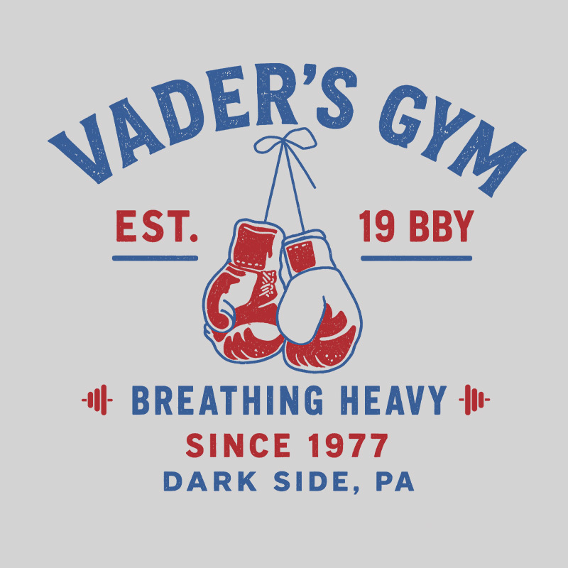 Breathing Heavy Retro Dark Side Gym Geek T-Shirt TTT