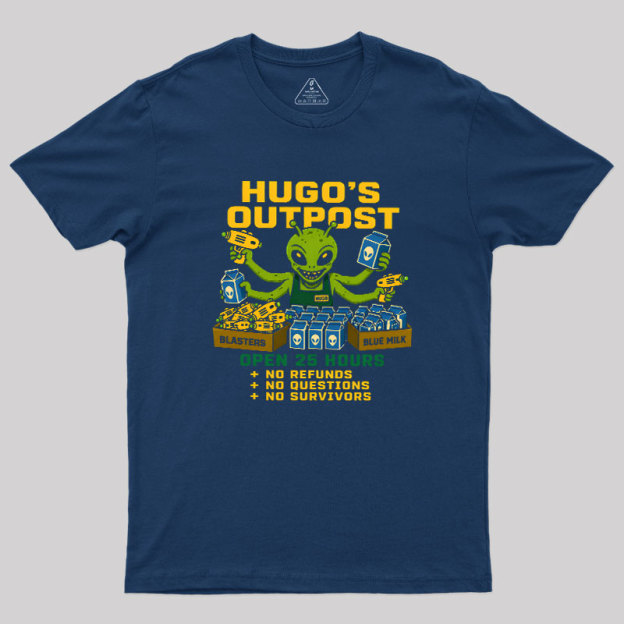 Blue Milk Alien Grocery Store Geek T-Shirt