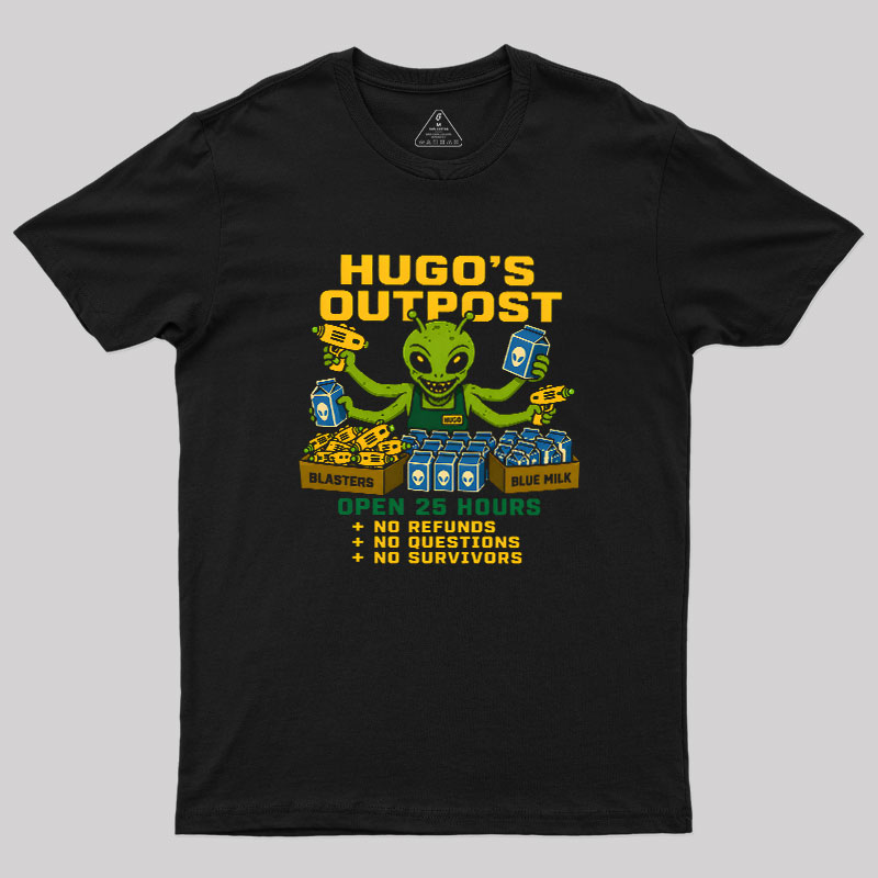 Blue Milk Alien Grocery Store Geek T-Shirt