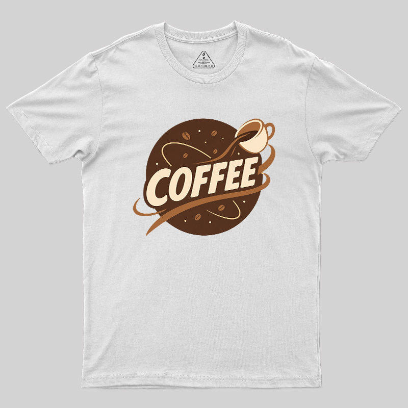 Coffee Lover Pouring Coffee Cup Geek T-Shirt