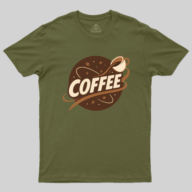 Coffee Lover Pouring Coffee Cup Geek T-Shirt