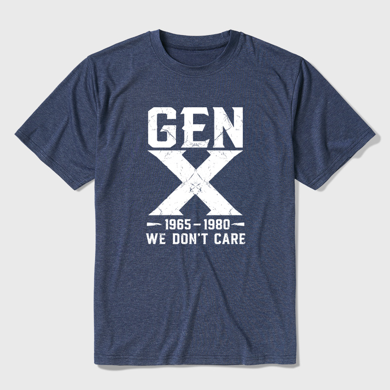 Gen X 1965-1980 We Don't Care Ultra Soft Heather Tee