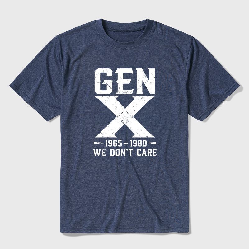 Gen X 1965-1980 We Don't Care Ultra Soft Heather Tee