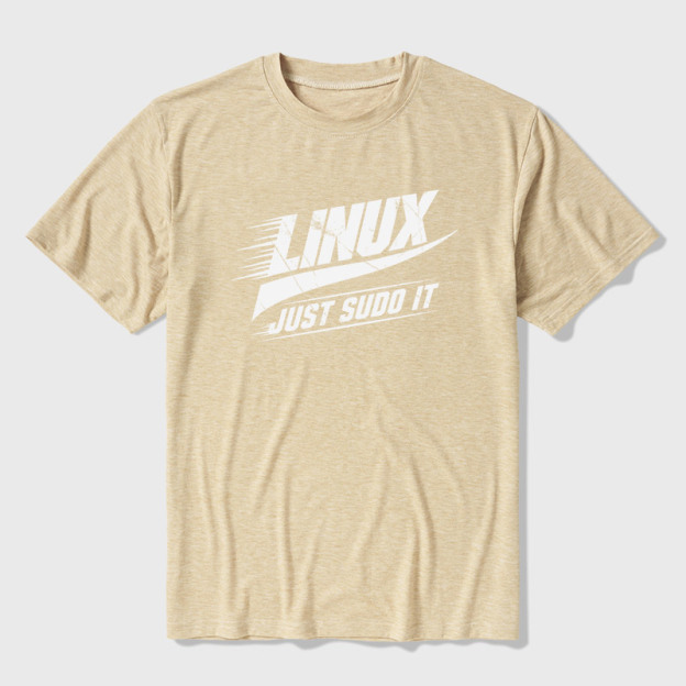 Linux Just Sudo It Ultra Soft Heather Tee