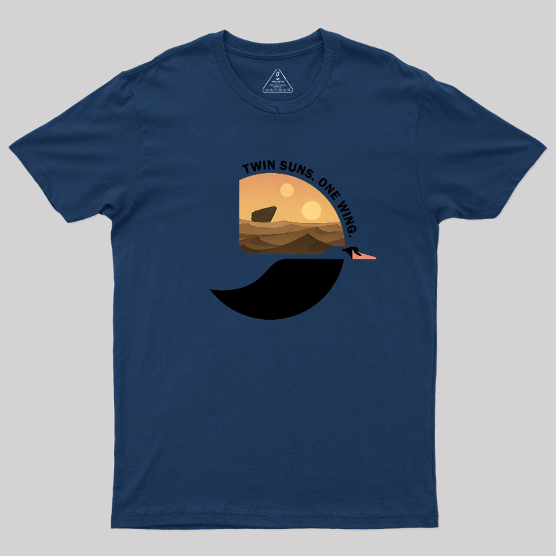 Twin Suns One Wing Geek T-Shirt