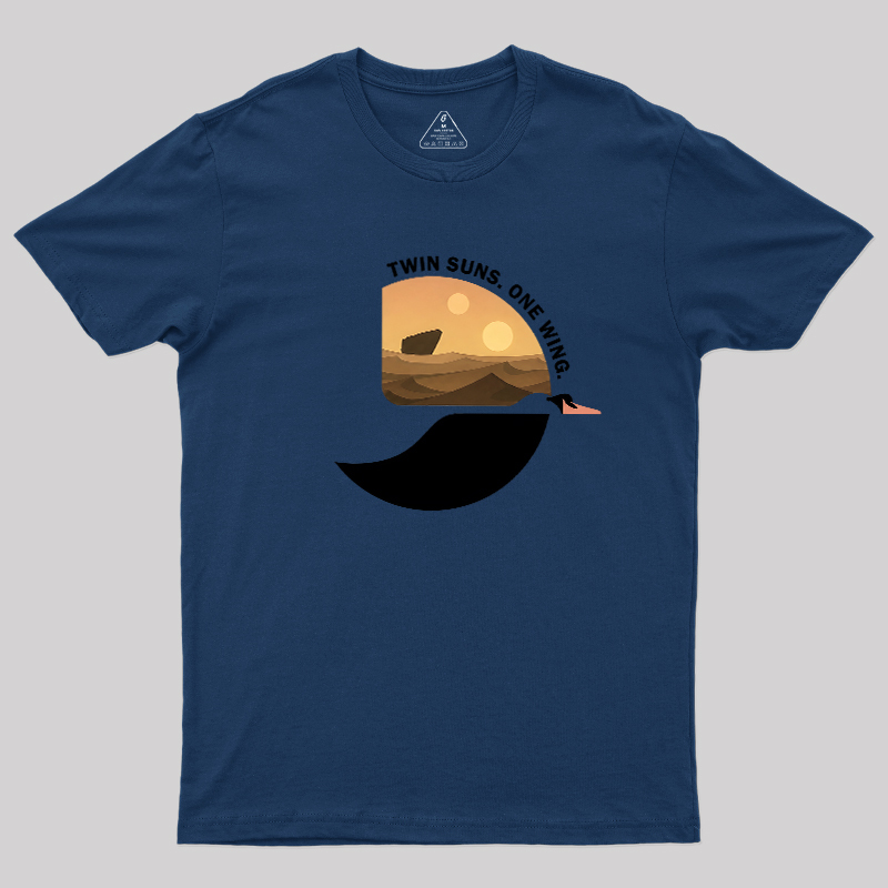 Twin Suns One Wing Geek T-Shirt