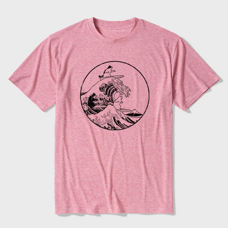 Big Wave Cats Ultra Soft Heather Tee