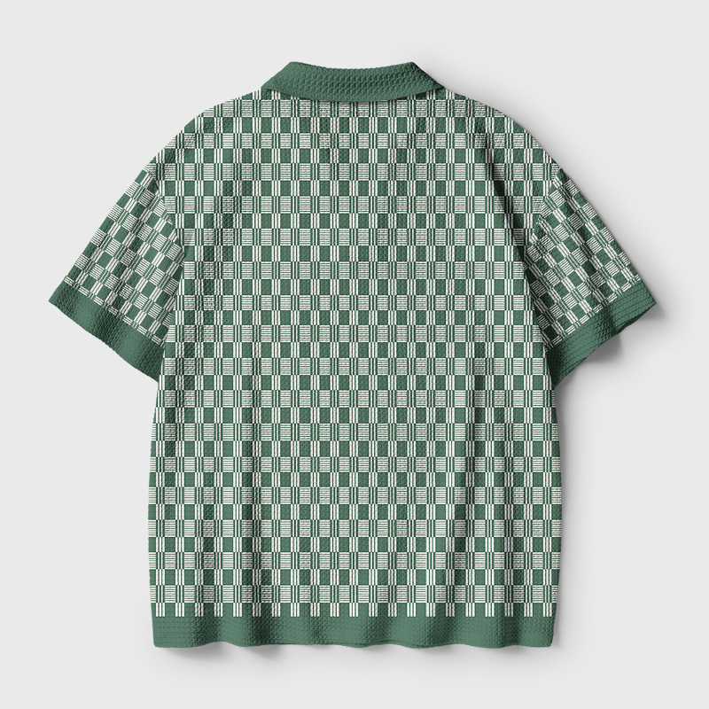 80 Cotton 20 Hair Geek Crochet Polo Shirt