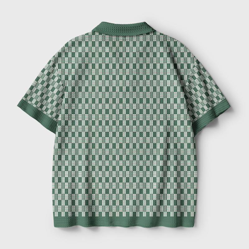 80 Cotton 20 Hair Geek Crochet Polo Shirt