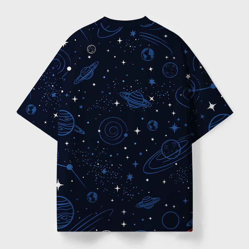 Still Not Flat Geek Eco Oversized Graphic Tees