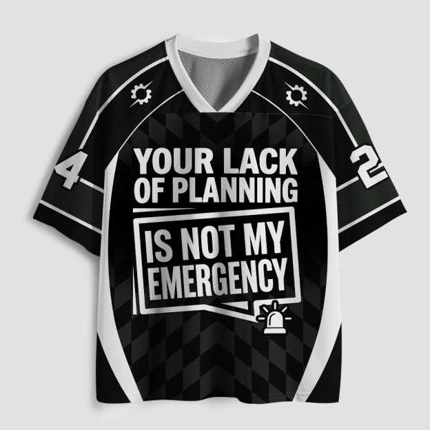 Not My Emergency Geek Mesh Jersey