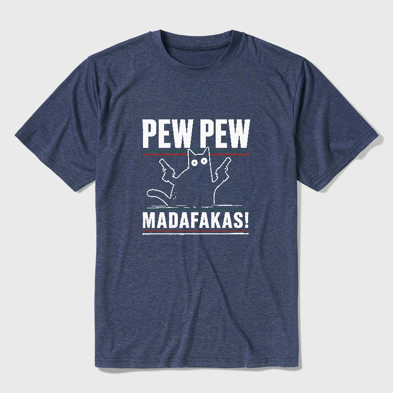 Pew Pew Madafakas Ultra Soft Heather Tee