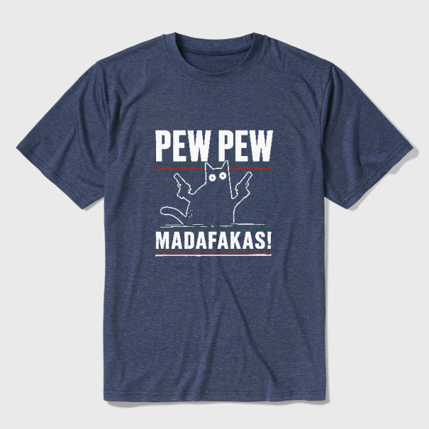 Pew Pew Madafakas Ultra Soft Heather Tee