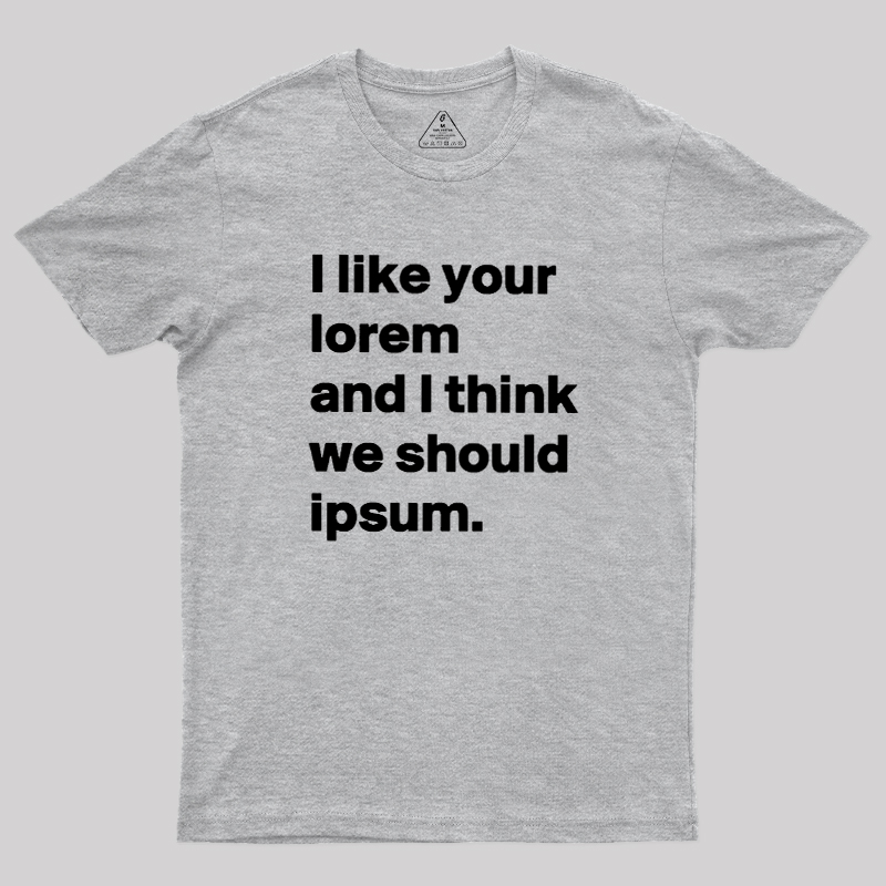Lorem & Ipsum Geek T-Shirt