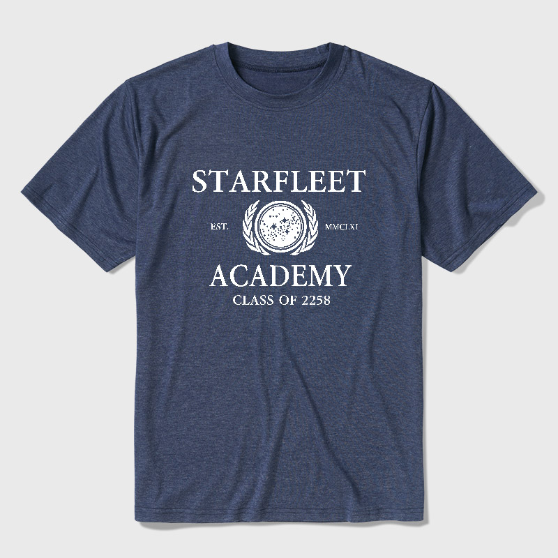 Starfleet Acadmey Class Of 2258 White Ultra Soft Heather Tee