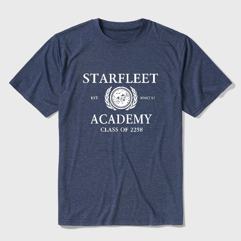 Starfleet Acadmey Class Of 2258 White Ultra Soft Heather Tee