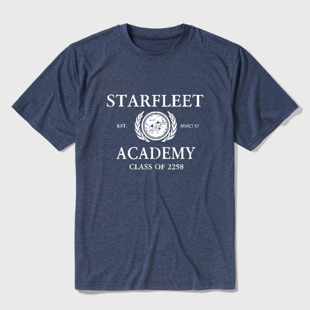 Starfleet Acadmey Class Of 2258 White Ultra Soft Heather Tee