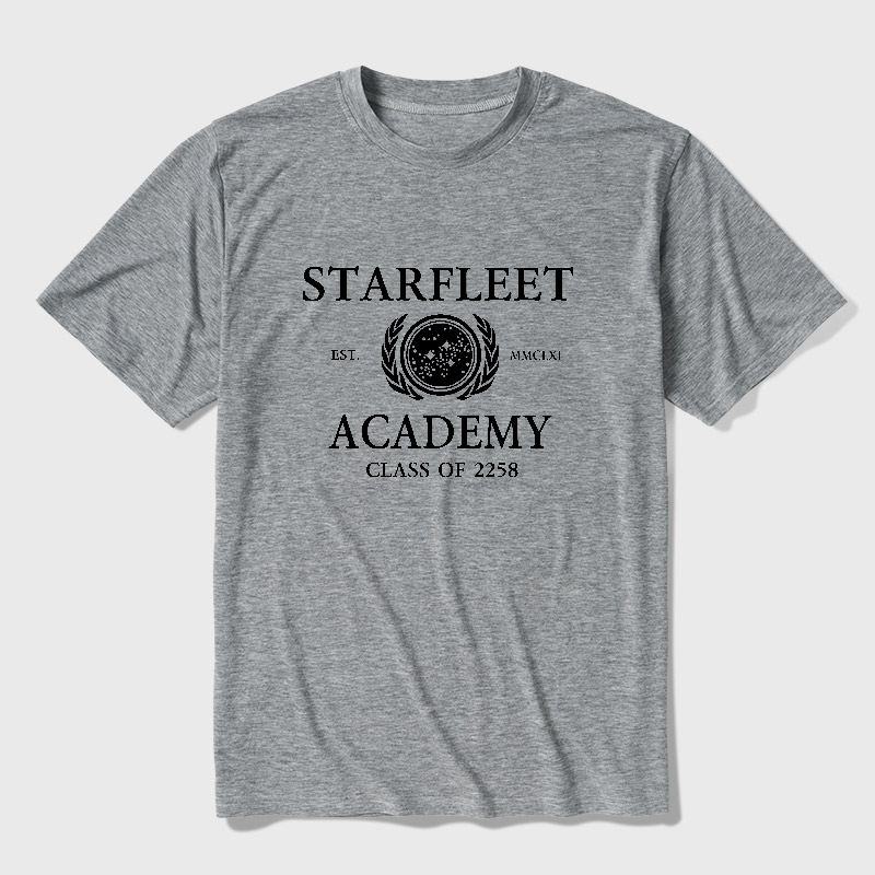 Starfleet Acadmey Class Of 2258 White Ultra Soft Heather Tee