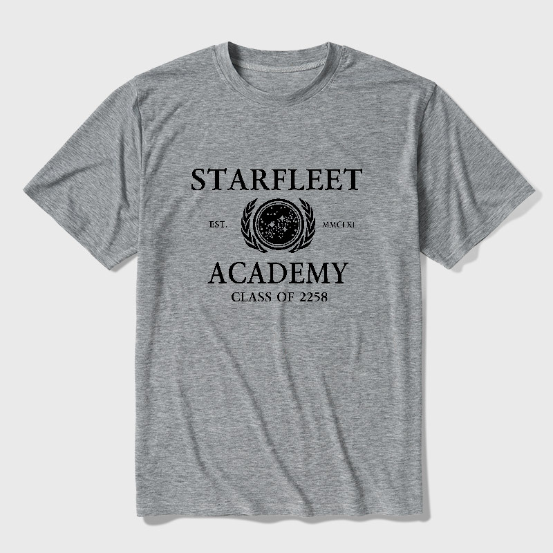 Starfleet Acadmey Class Of 2258 White Ultra Soft Heather Tee