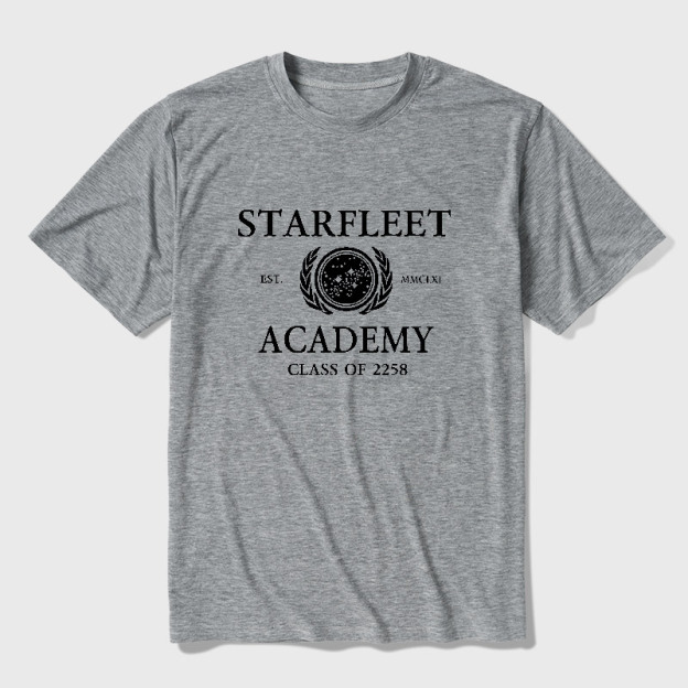 Starfleet Acadmey Class Of 2258 White Ultra Soft Heather Tee