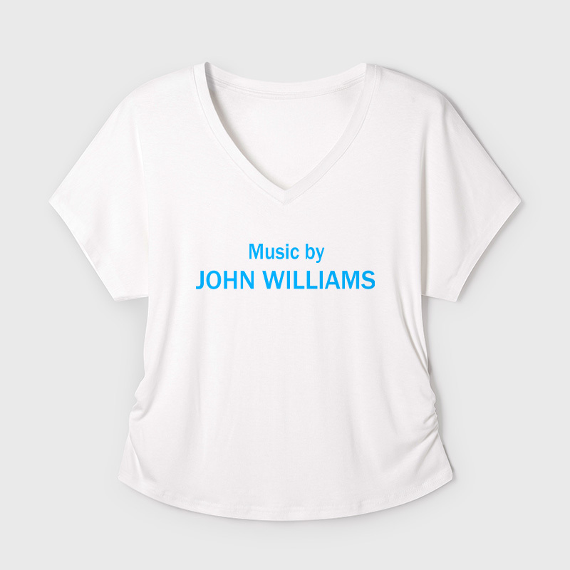 Music by John Williams Geek Dolman Sleeve V-Neck Shirt