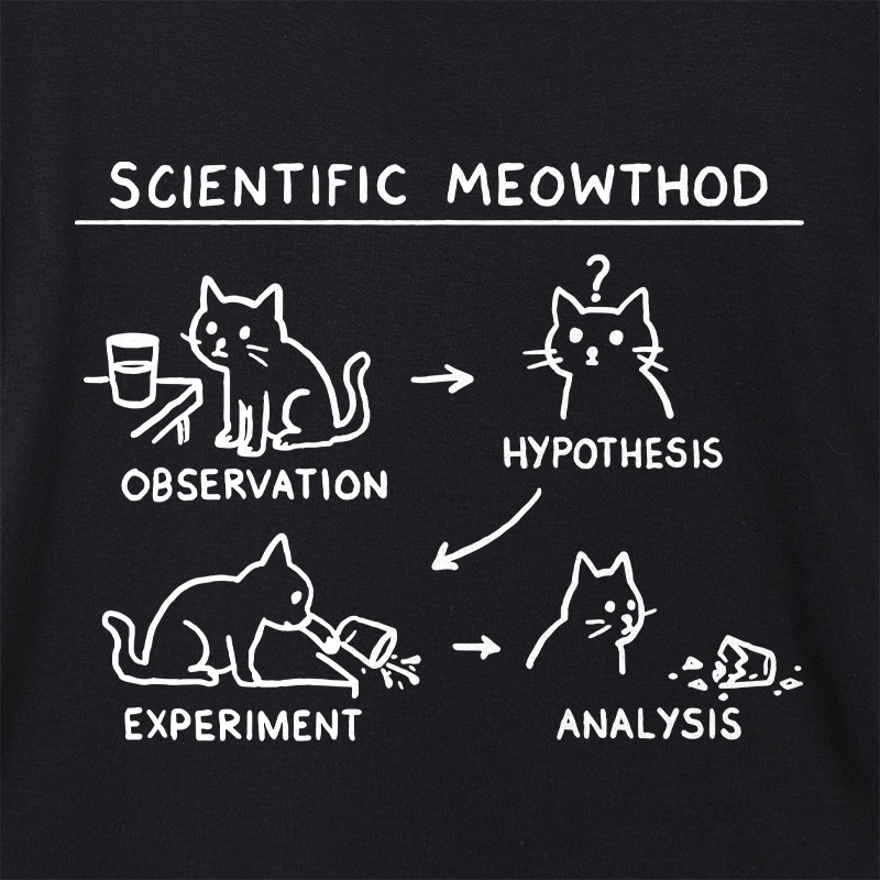 Scientific Meowthod Geek Dolman Sleeve V-Neck Shirt