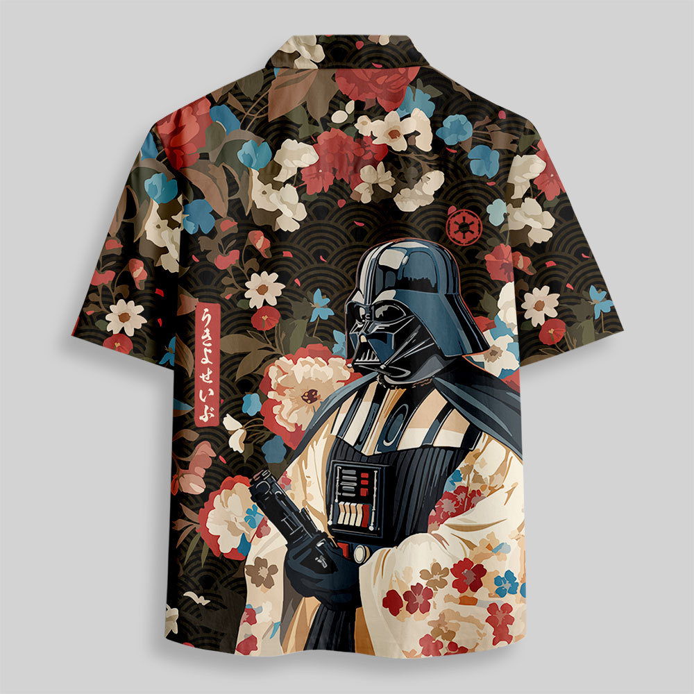 Shadow Warrior Flower Book Ukiyoe Button Up Pocket Shirt