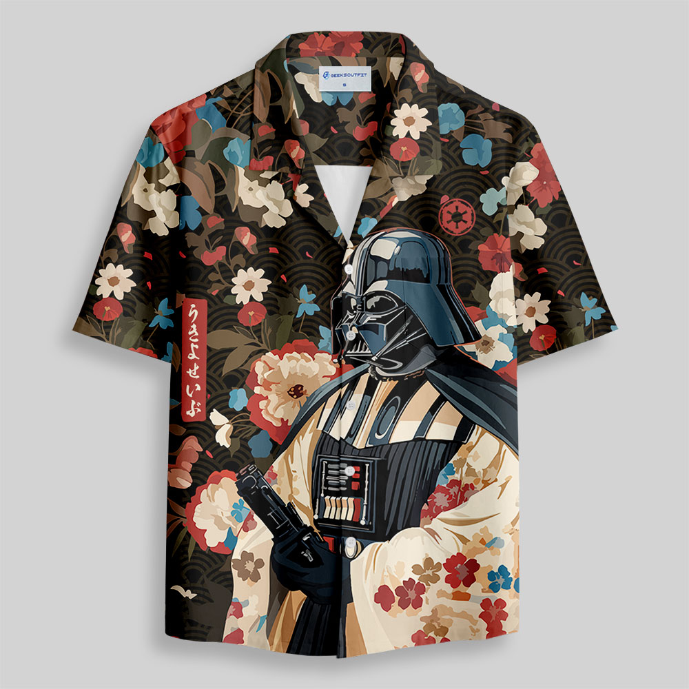 Shadow Warrior Flower Book Ukiyoe Button Up Pocket Shirt