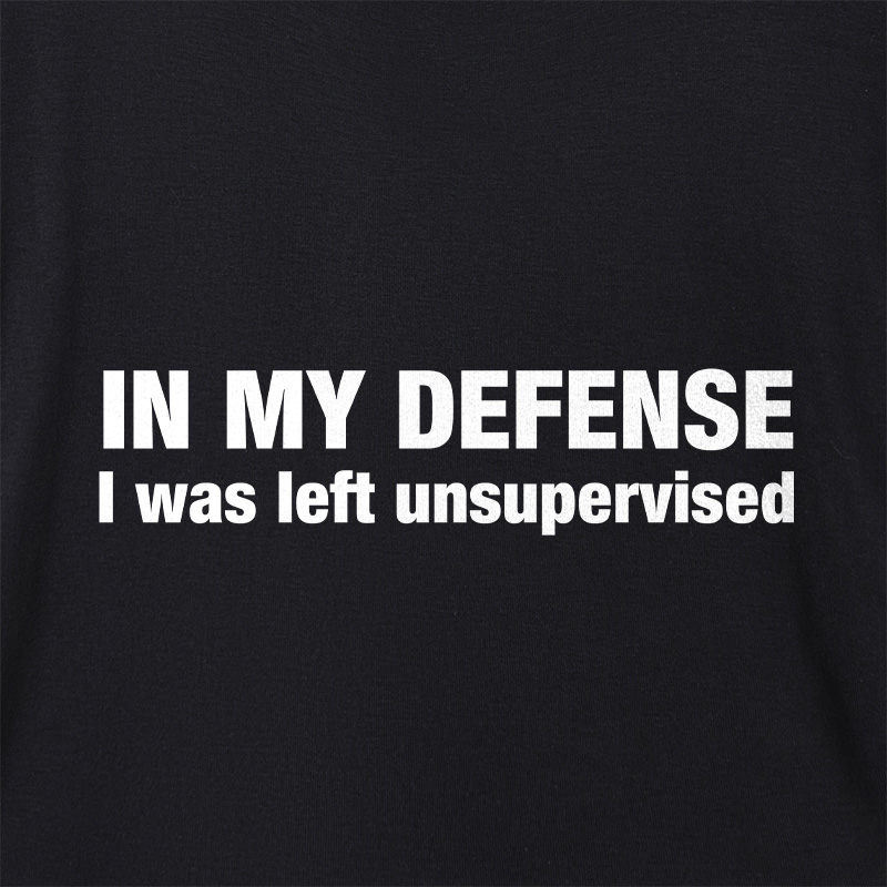 I Was Left Unsupervised Geek Dolman Sleeve V-Neck Shirt