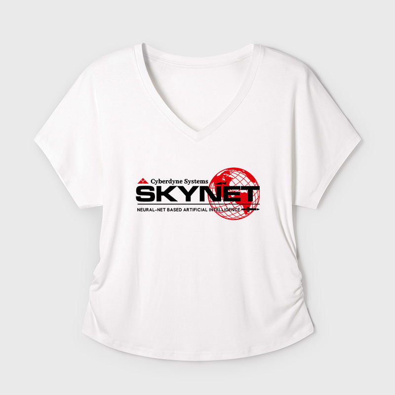 Cyberdyne Systems Skynet Geek Dolman Sleeve V-Neck Shirt