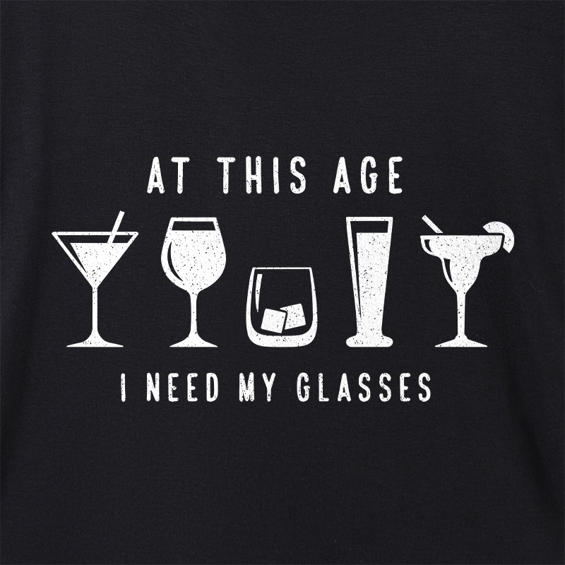 I Need My Glasses Geek Dolman Sleeve V-Neck Shirt