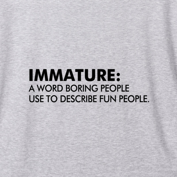 Maturity Misunderstood Geek Dolman Sleeve V-Neck Shirt