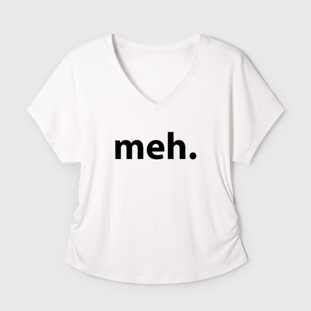 Meh Geek Dolman Sleeve V-Neck Shirt