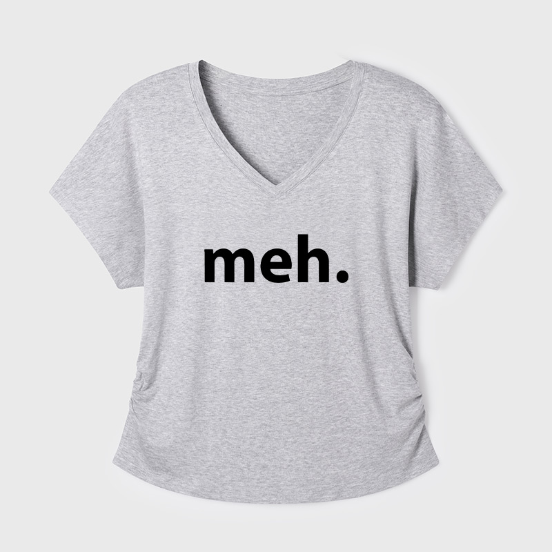 Meh Geek Dolman Sleeve V-Neck Shirt