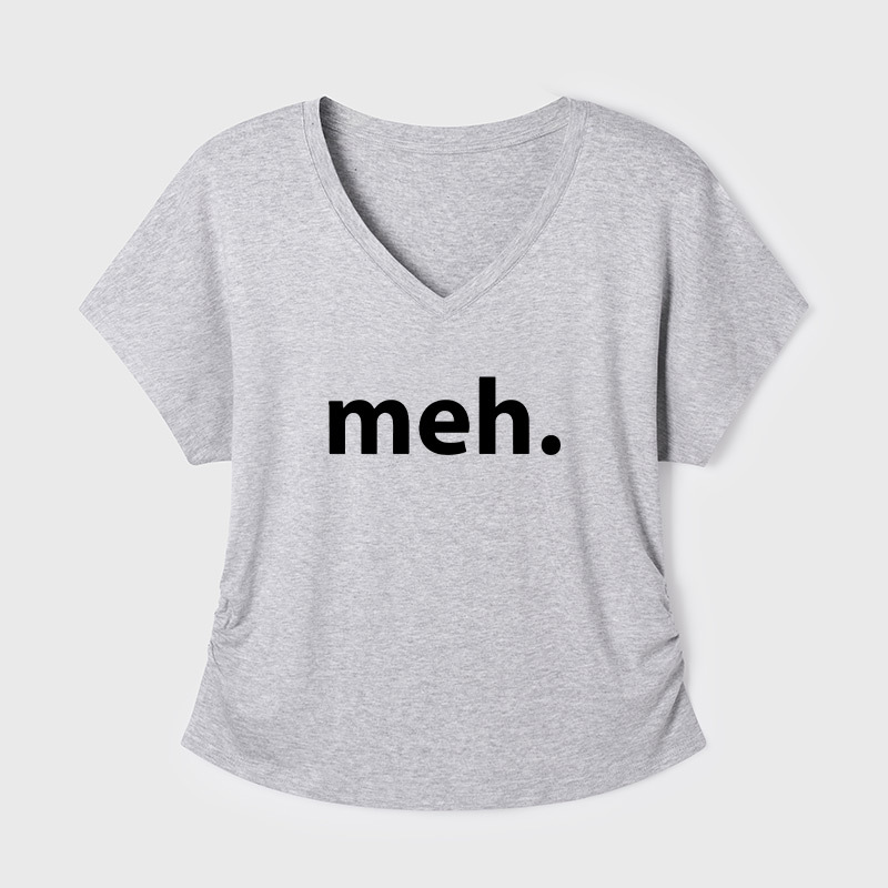 Meh Geek Dolman Sleeve V-Neck Shirt