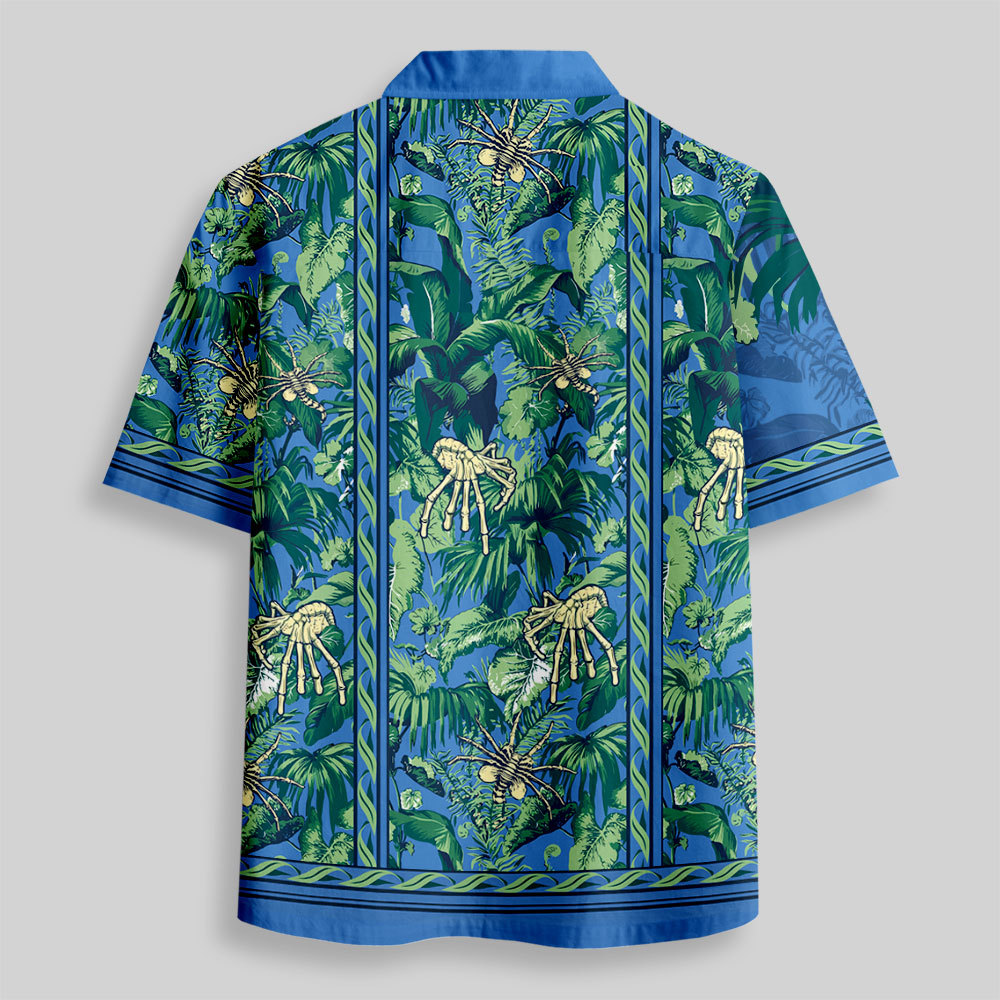 Facehugger Tropical Adventure Button Up Pocket Shirt