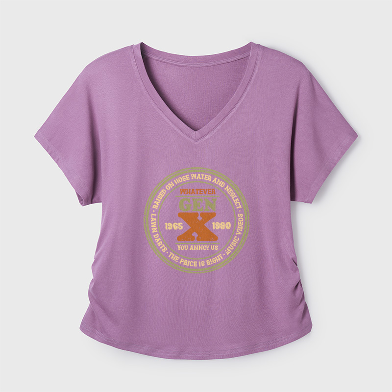 Raised On Hose Water And Neglect Geek Dolman Sleeve V-Neck Shirt