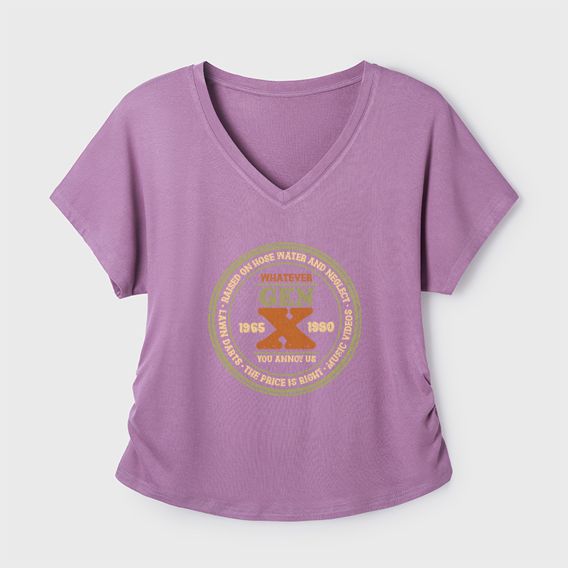 Raised On Hose Water And Neglect Geek Dolman Sleeve V-Neck Shirt