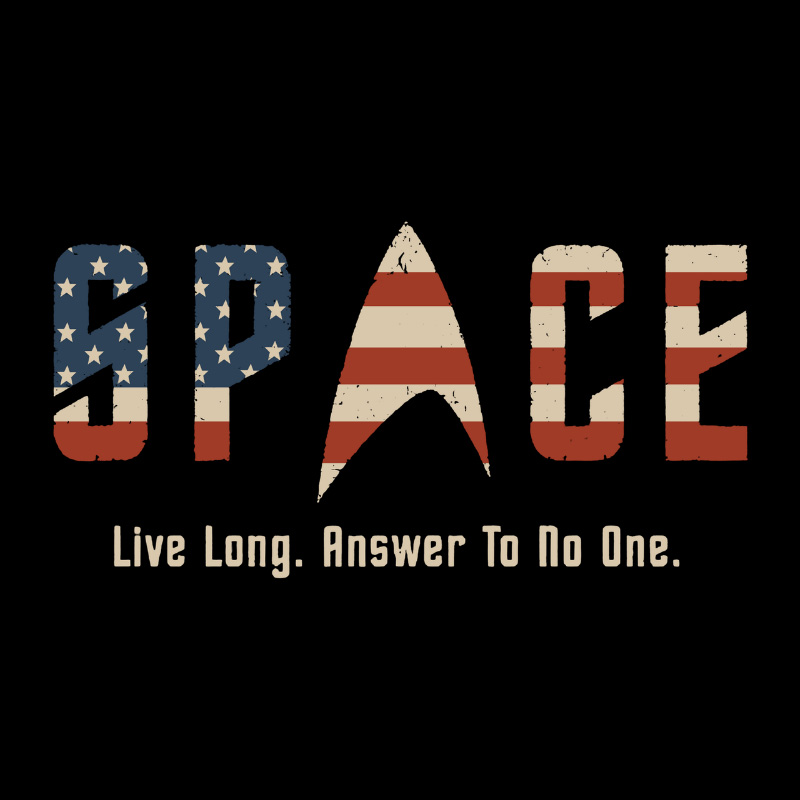 US Flag Deep Space Motto Geek T-Shirt