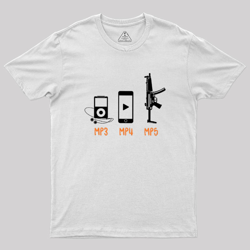 MP3 MP4 MP5 Geek T-Shirt